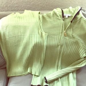 St. John hoodie with matching mock turtle shell